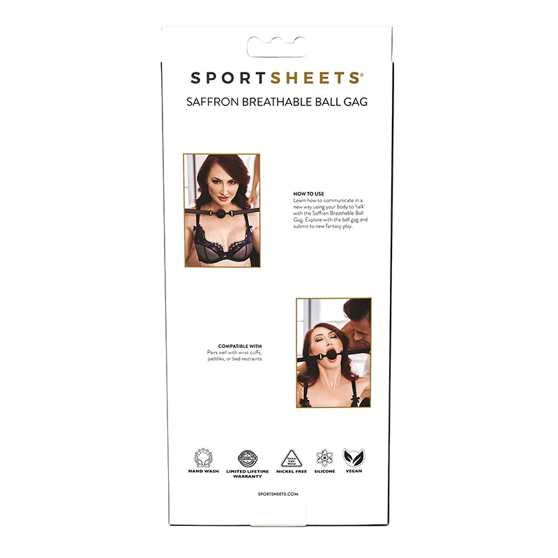 Saffron Breathable Ball Gag