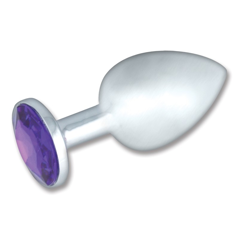 Nothing Butt Me Stainless Steel Butt Plug - Large Purple 