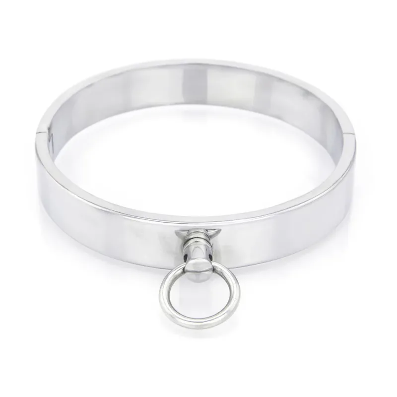 Stainless Steel 1 Ring Slave Collar - Medium