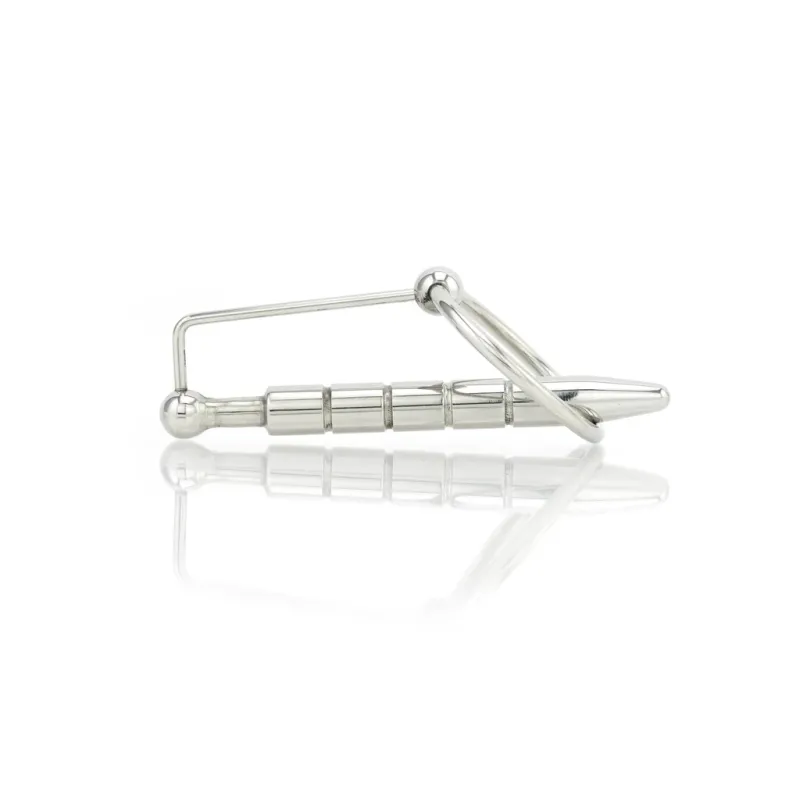 Ribbed Urethral Penis Plug with 32mm Glans Ring