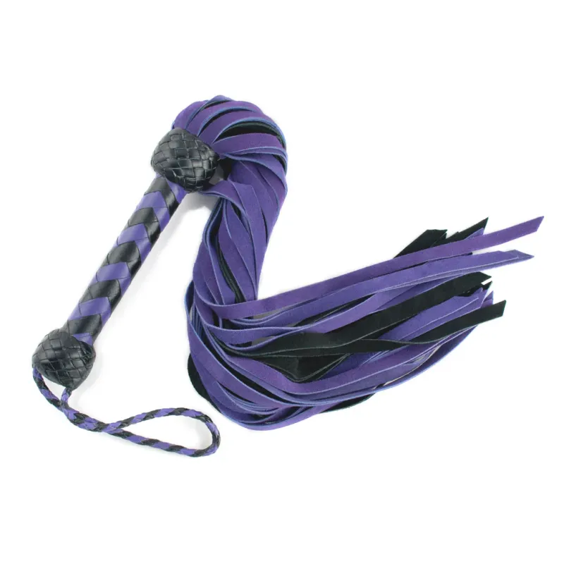 Suede Flogger - Purple and Black