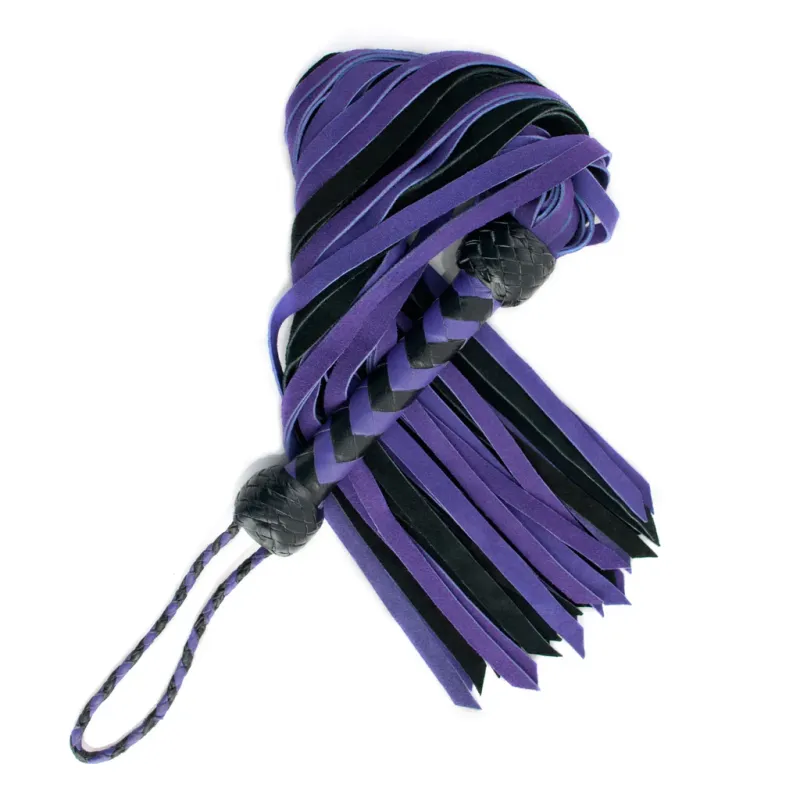 Suede Flogger - Purple and Black