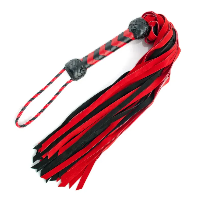 Suede Flogger - Red and Black