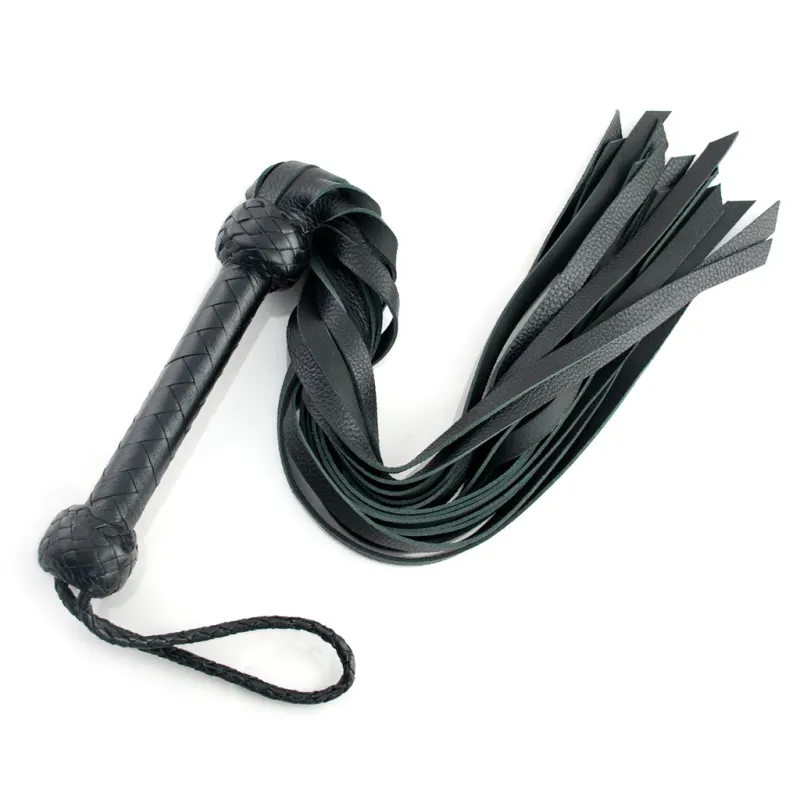 Buffalo Hide Flogger - Black