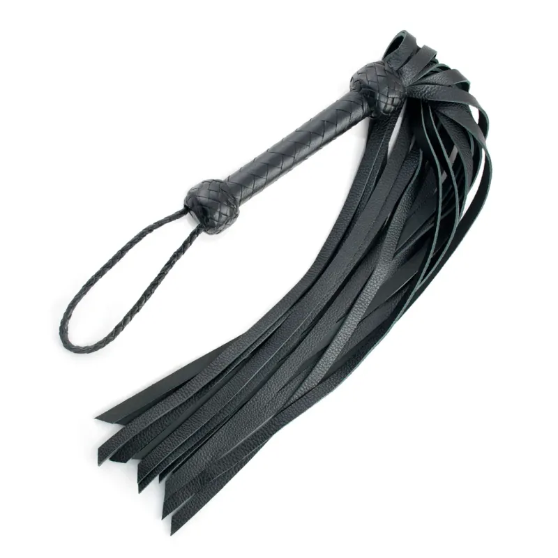Buffalo Hide Flogger - Black