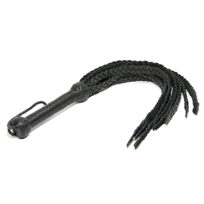 Flat Braided Flogger - Black