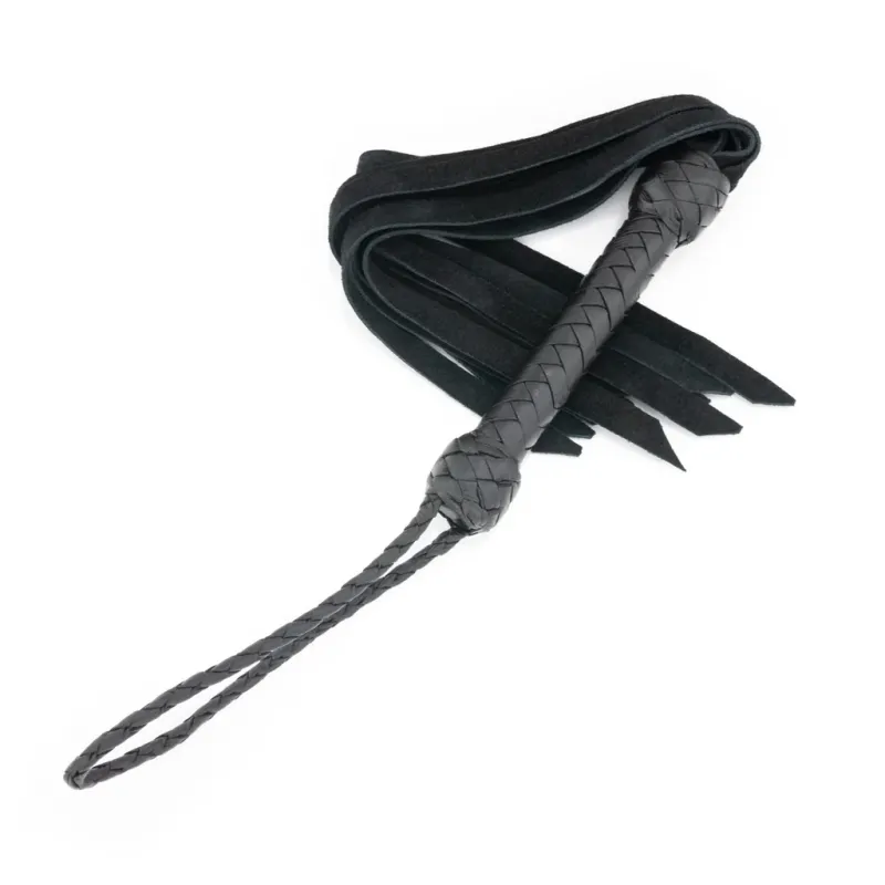 Mini Flogger - Black Suede