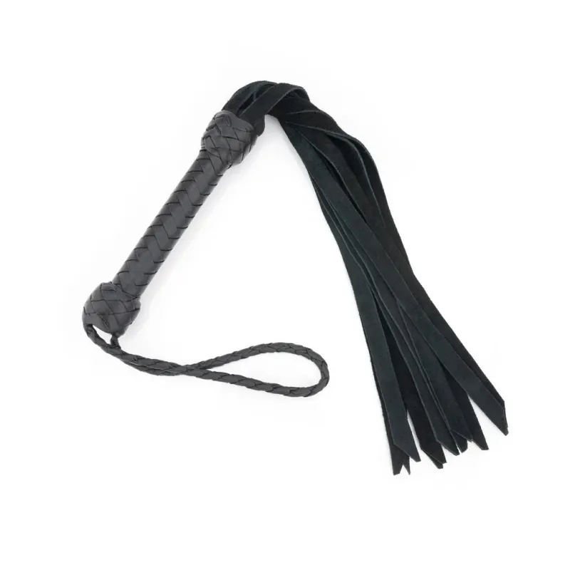 Mini Flogger - Black Suede