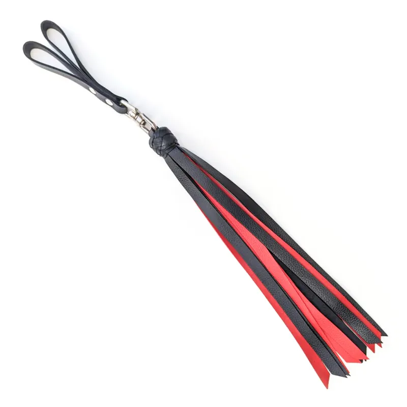 Mini Finger Flogger - Buffalo Leather - Red