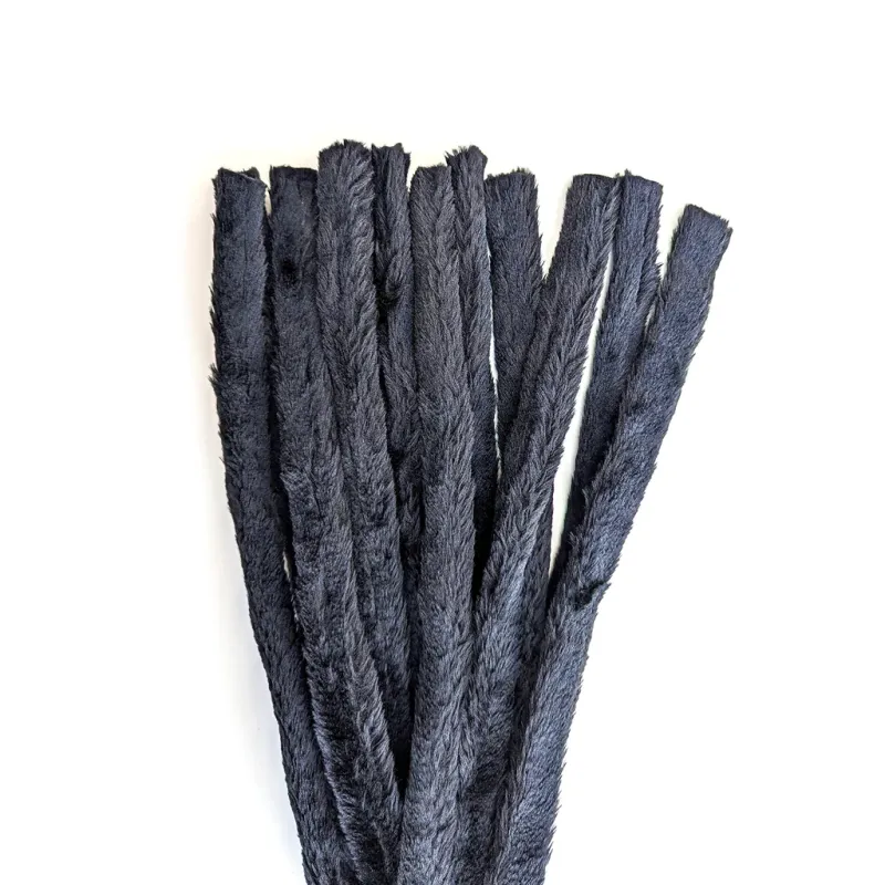 12 Tail Faux Fur Flogger – Black