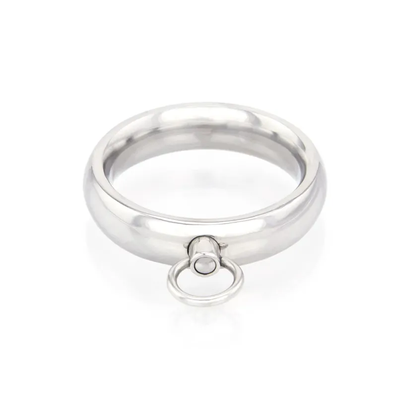 Stainless Steel Donut Cock Ring with O-Ring - 40mm