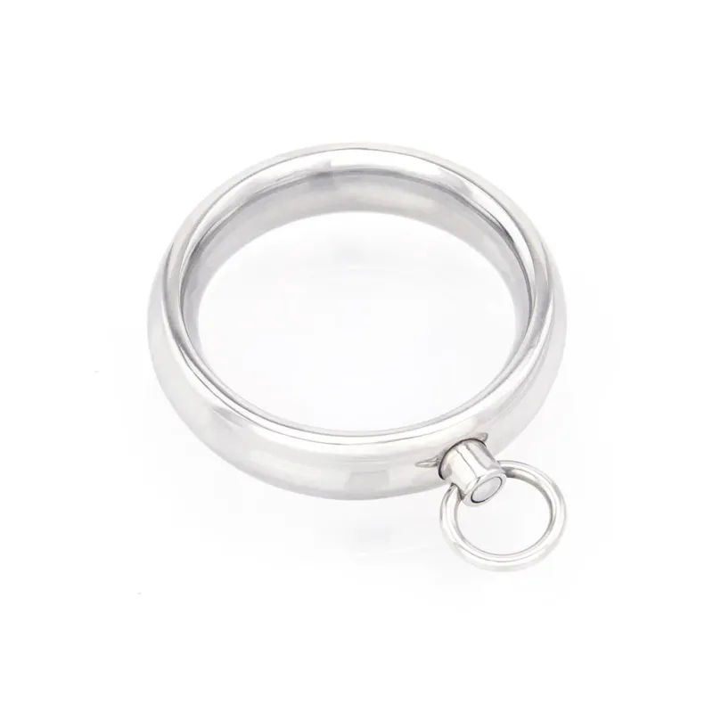 Stainless Steel Donut Cock Ring with O-Ring - 50mm