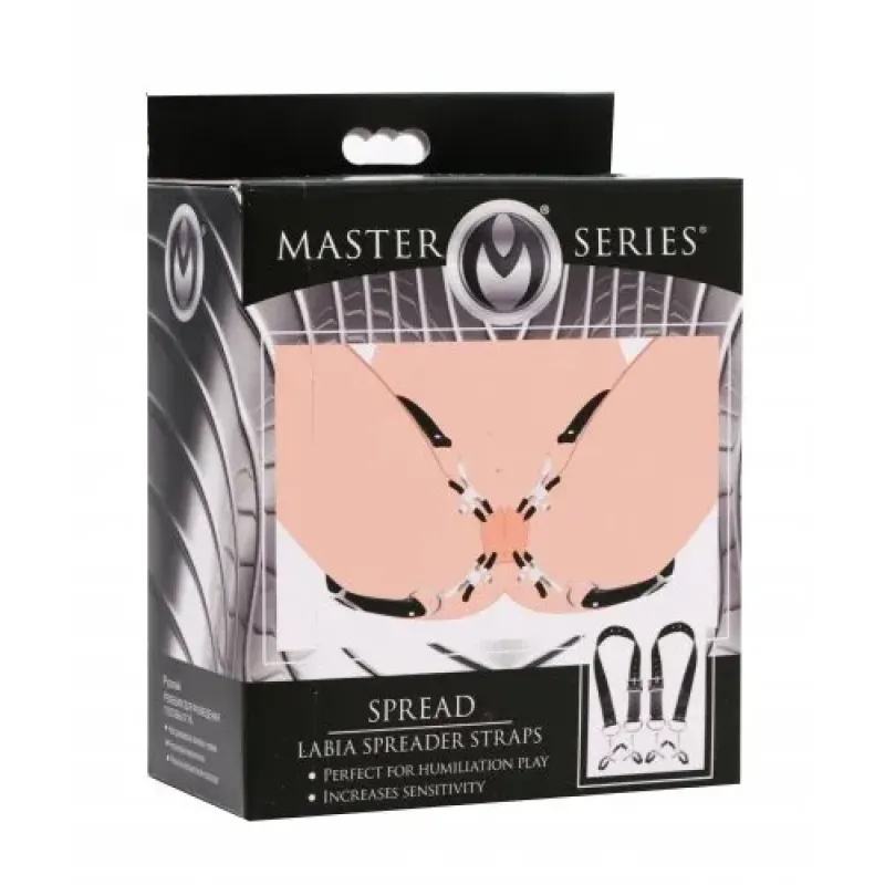 Master Series Spread Labia Spreader Straps with Clamps