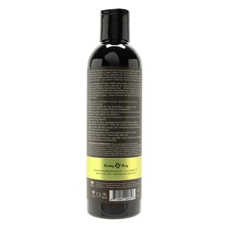 Hemp Seed Massage Oil 8oz/237ml in Beach Daze