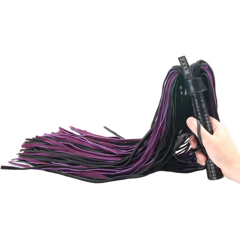Rouge Suede Flogger Black & Purple