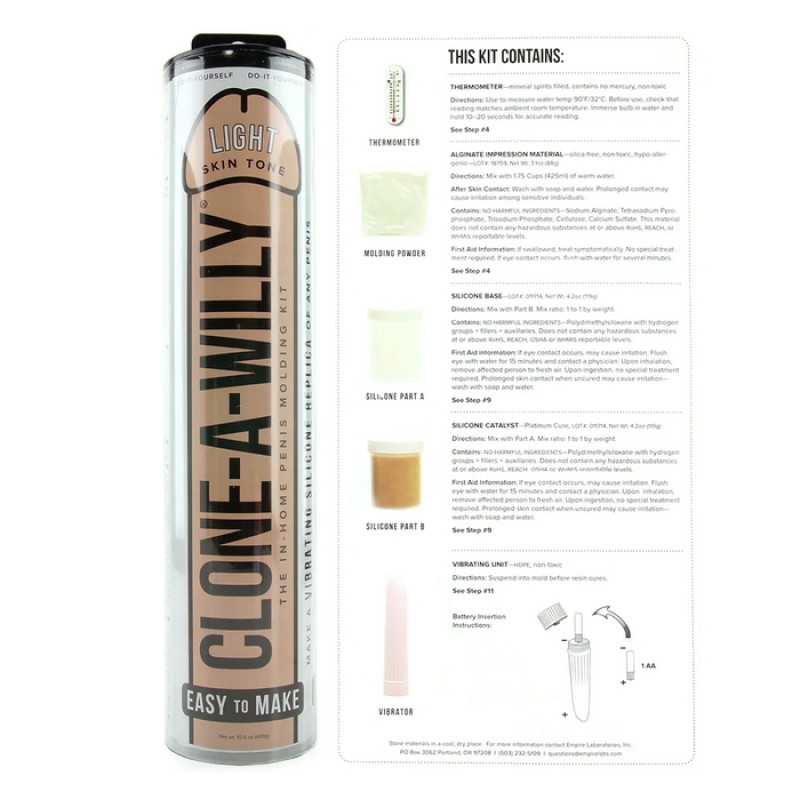 Clone-A-Willy Vibrator Kit in Light