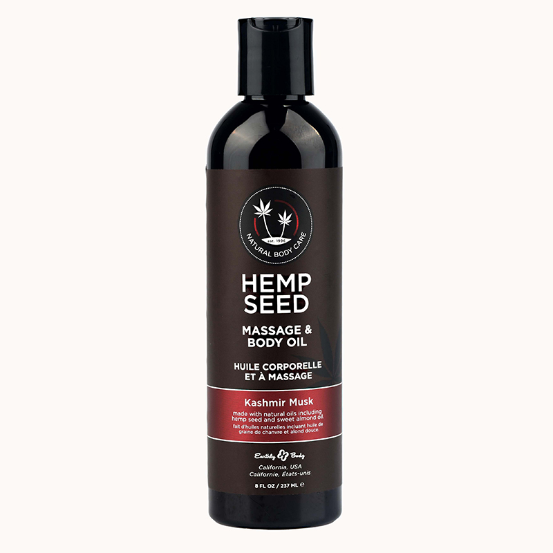Hemp Seed Massage Oil 8oz/237ml in Kashmir Musk