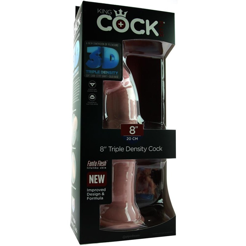 King Cock Plus Triple Density 8 Dildo