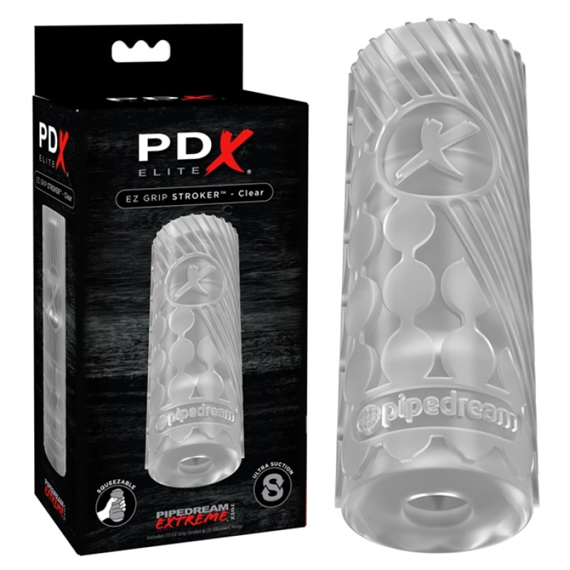 PDX Elite EX Grip Stroker Clear
