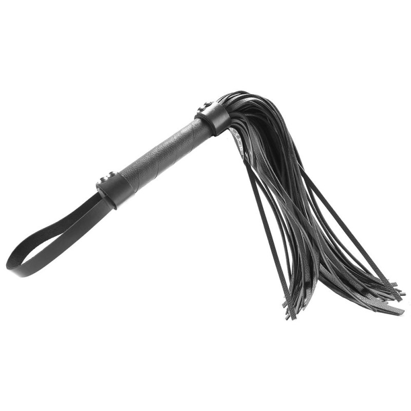 Rouge Leather Flogger in Black