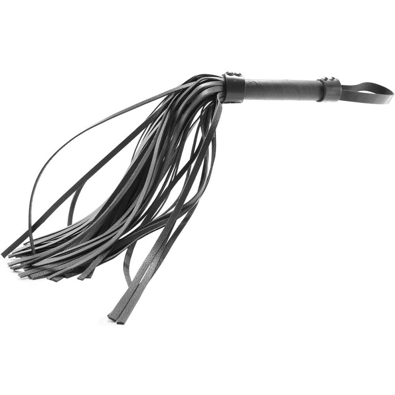 Rouge Leather Flogger in Black
