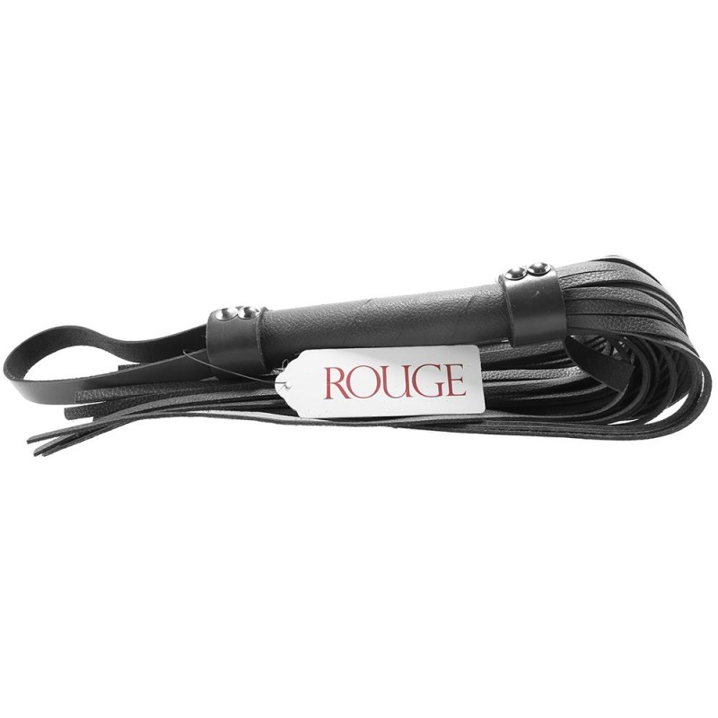 Rouge Leather Flogger in Black