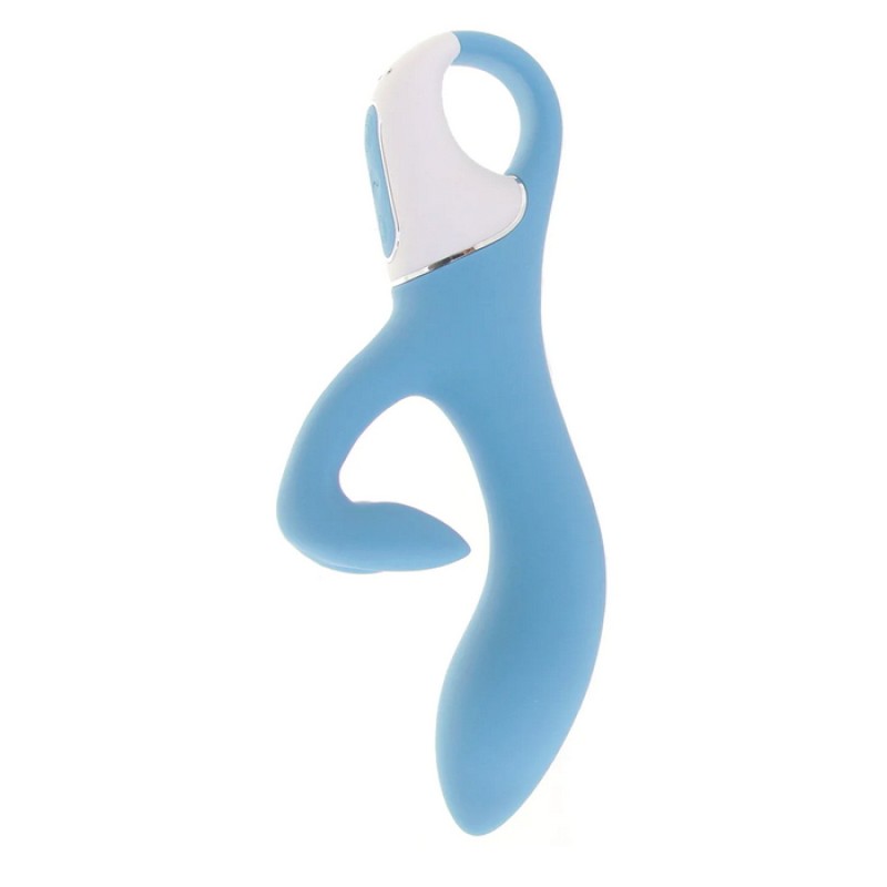 Satisfyer Embrace Me Rabbit Vibe in Turquoise