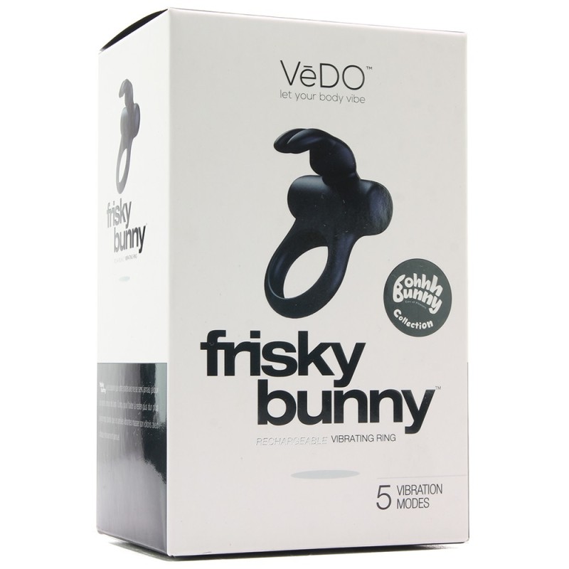 Frisky Bunny Rechargeable Vibrating Cock Ring