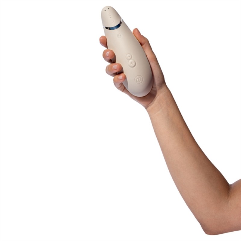 Womanizer Premium2 Clitoral Stimulator in Grey/Silver